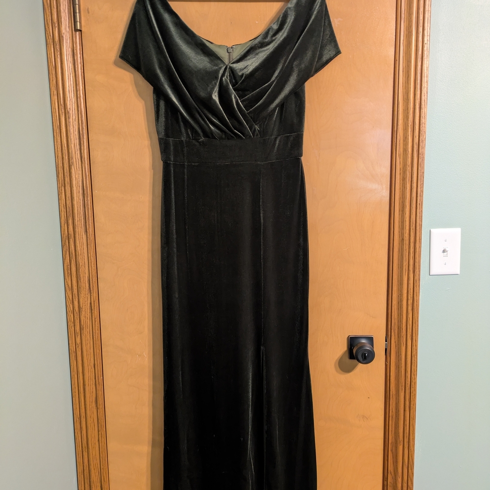 Jasmine Black Cowl Neck Maxi Gown for Weddings